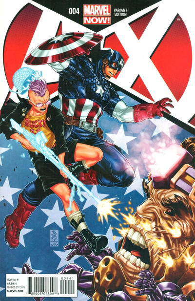 Cover for A+X (Marvel, 2012 series) #4 [Variant Cover by Mark Brooks]