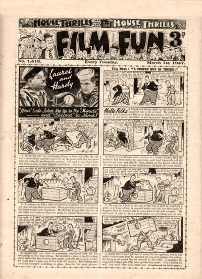 Cover for Film Fun (Amalgamated Press, 1920 series) #1415