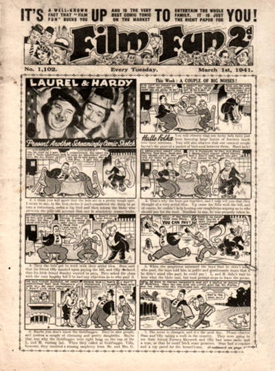 Cover for Film Fun (Amalgamated Press, 1920 series) #1102