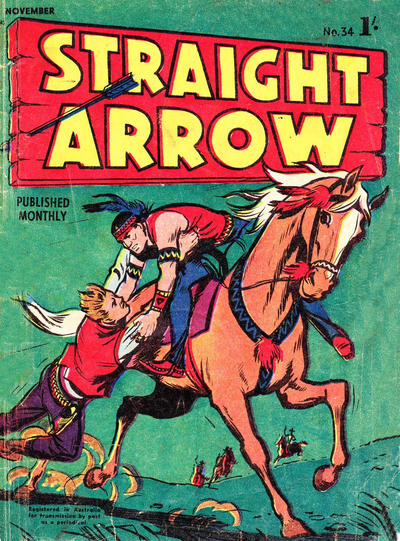 Cover for Straight Arrow Comics (Magazine Management, 1955 series) #34