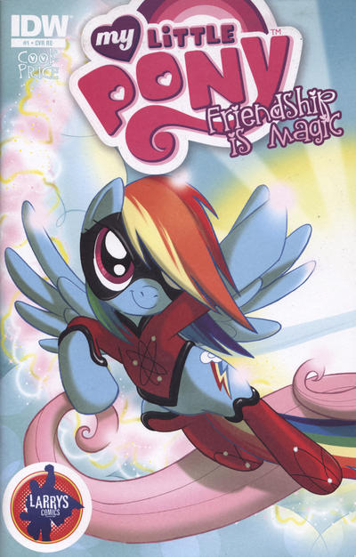 Cover for My Little Pony: Friendship Is Magic (IDW, 2012 series) #1 [Cover RE - Larry's Comics Exclusive Connecting - Tony Fleecs]