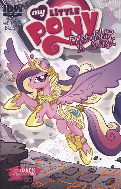 Cover for My Little Pony: Friendship Is Magic (IDW, 2012 series) #6 [Cover RE - Jetpack Comics Exclusive Connecting Cover - Agnes Garbowska]