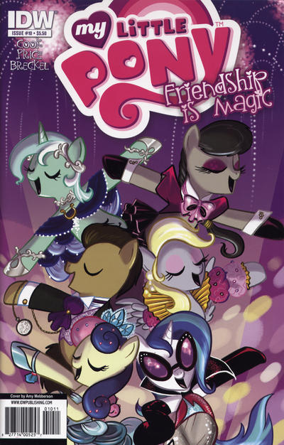 Cover for My Little Pony: Friendship Is Magic (IDW, 2012 series) #10 [Cover RE - Hot Topic Exclusive - Amy Mebberson]