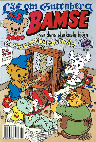 Cover for Bamse (Egmont, 1997 series) #5/2000