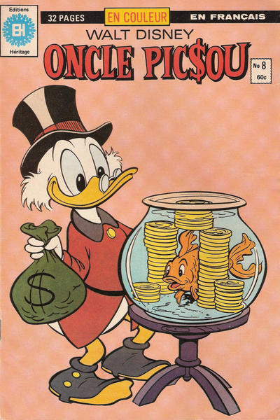Cover for Oncle Picsou (Editions Héritage, 1978 ? series) #8