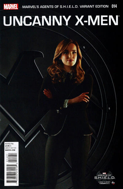 Cover for Uncanny X-Men (Marvel, 2013 series) #14 [Photo Cover (Marvel's Agent of S.H.I.E.L.D. Jemma Simmons)]