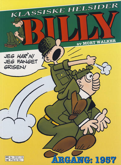 Cover for Billy Klassiske Helsider (Hjemmet / Egmont, 2000 series) #1957 [Reutsendelse]