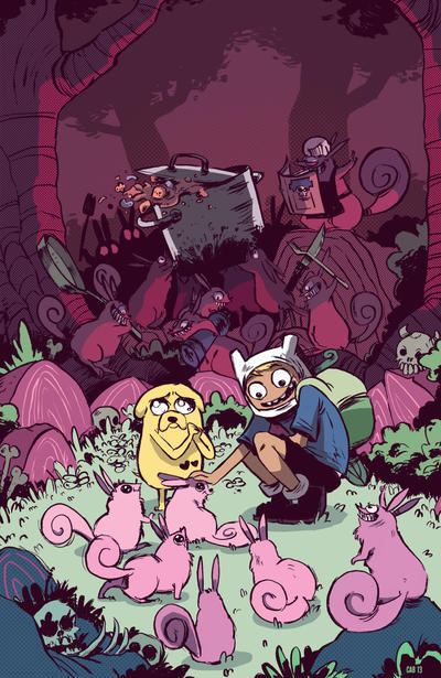 Cover for Adventure Time (Boom! Studios, 2012 series) #18 [Cover C by Caroline Breault]