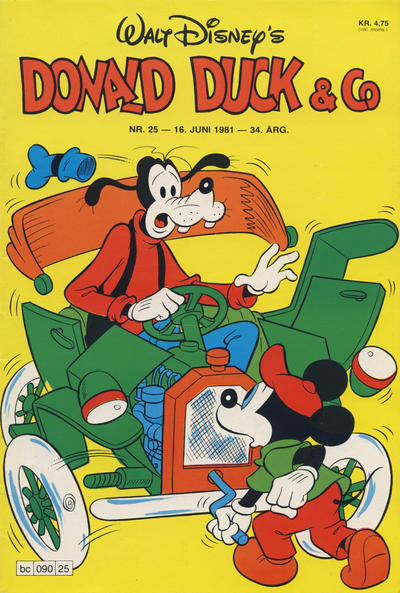 Cover for Donald Duck & Co (Hjemmet / Egmont, 1948 series) #25/1981