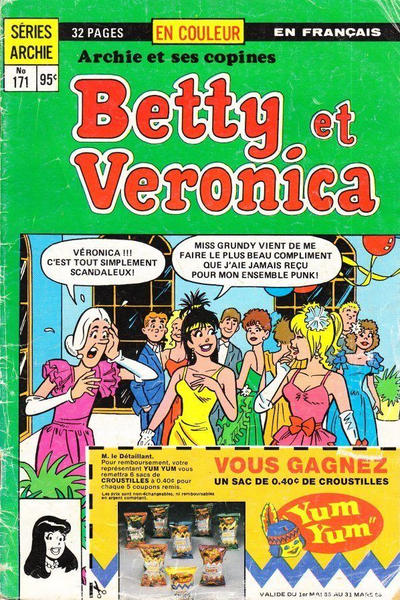 Cover for Betty et Véronica (Editions Héritage, 1971 series) #171