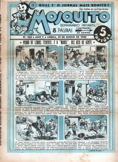 Cover for O Mosquito [Série 1] (Edições O Mosquito, Lda, 1936 series) #233