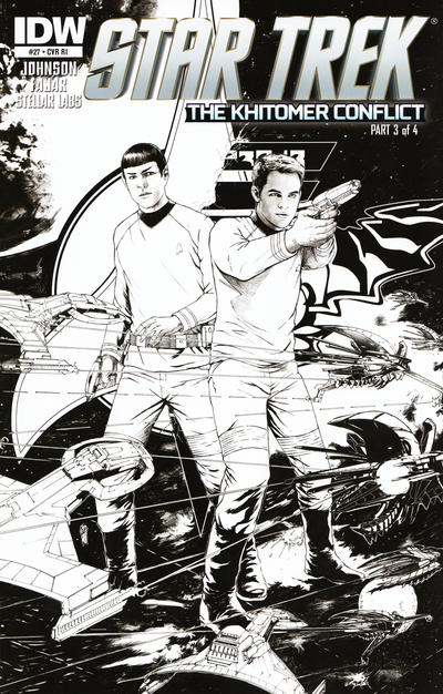 Cover for Star Trek (IDW, 2011 series) #27 [Cover RI Sketch Art by Garrie Gastonny]