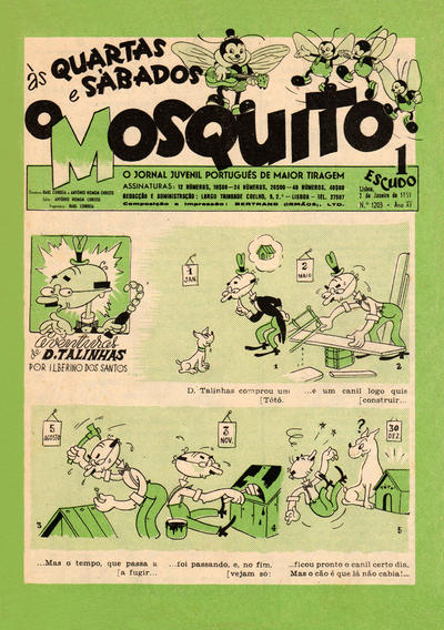 Cover for O Mosquito [Série 1] (Edições O Mosquito, Lda, 1936 series) #1203