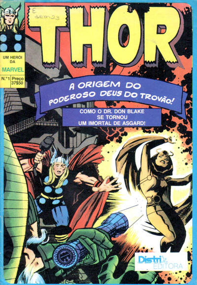 Cover for O Poderoso Thor (Distri Editora, 1983 series) #1