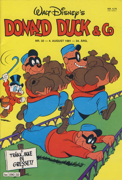 Cover for Donald Duck & Co (Hjemmet / Egmont, 1948 series) #32/1981