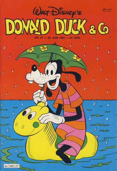 Cover for Donald Duck & Co (Hjemmet / Egmont, 1948 series) #27/1981