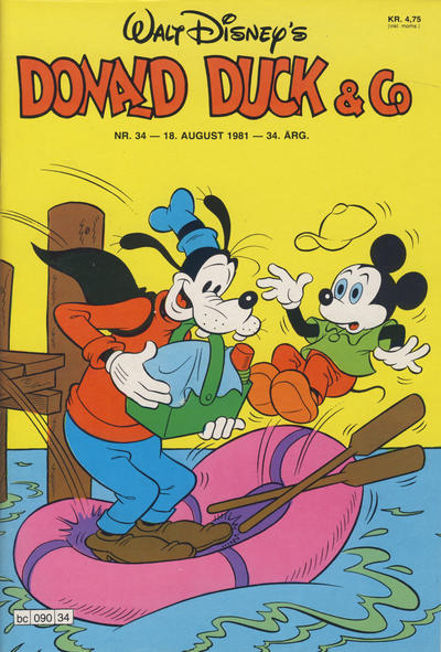 Cover for Donald Duck & Co (Hjemmet / Egmont, 1948 series) #34/1981