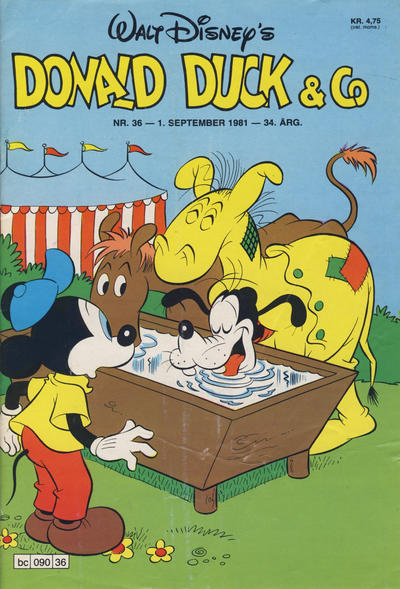 Cover for Donald Duck & Co (Hjemmet / Egmont, 1948 series) #36/1981