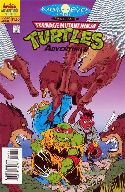 Cover for Teenage Mutant Ninja Turtles Adventures (Archie, 1989 series) #67 [Direct Edition]