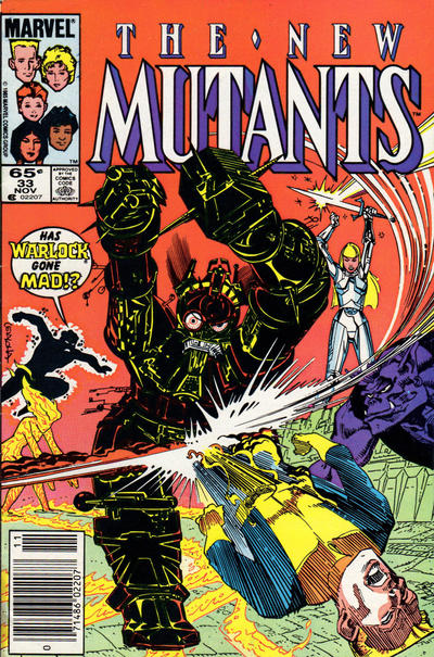 Cover for The New Mutants (Marvel, 1983 series) #33 [Newsstand]