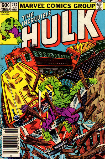 Cover for The Incredible Hulk (Marvel, 1968 series) #274 [Newsstand]