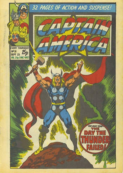 Cover for Captain America (Marvel UK, 1981 series) #31