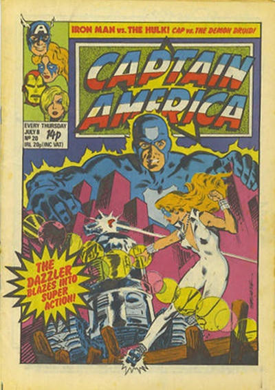 Cover for Captain America (Marvel UK, 1981 series) #20