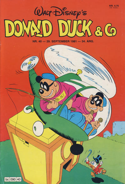 Cover for Donald Duck & Co (Hjemmet / Egmont, 1948 series) #40/1981