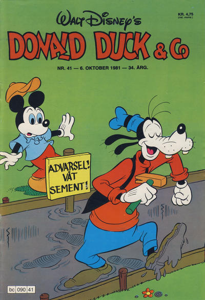 Cover for Donald Duck & Co (Hjemmet / Egmont, 1948 series) #41/1981