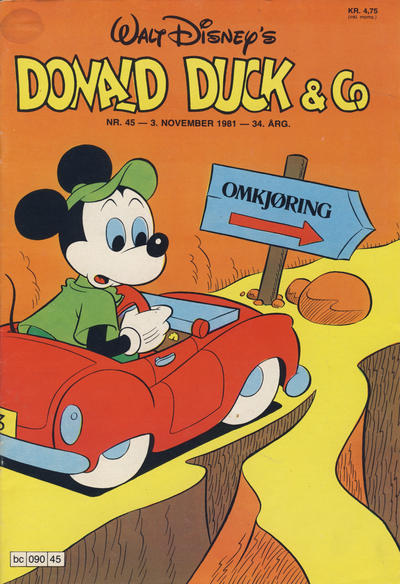 Cover for Donald Duck & Co (Hjemmet / Egmont, 1948 series) #45/1981