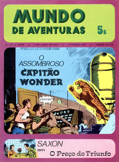 Cover for Mundo de Aventuras (Agência Portuguesa de Revistas, 1973 series) #36