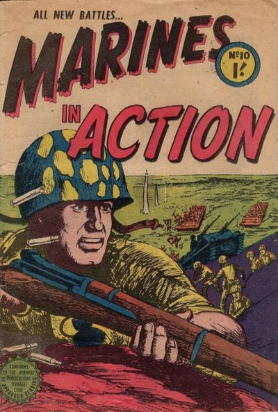 Cover for Marines in Action (Horwitz, 1953 series) #10