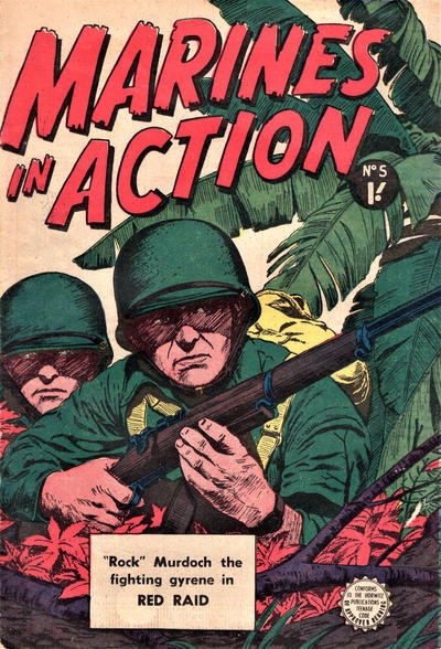 Cover for Marines in Action (Horwitz, 1953 series) #5
