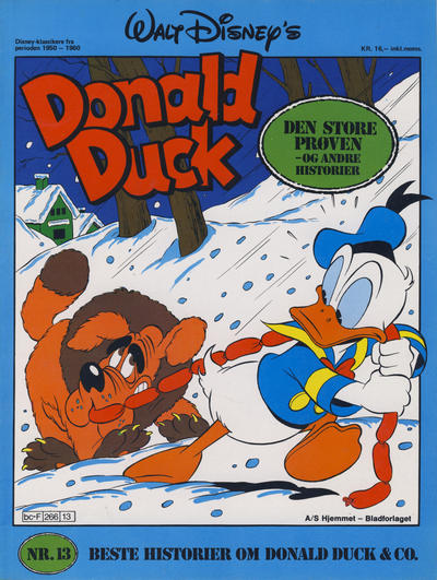 Cover for Walt Disney's Beste Historier om Donald Duck & Co [Disney-Album] (Hjemmet / Egmont, 1978 series) #13 - Den store prøven