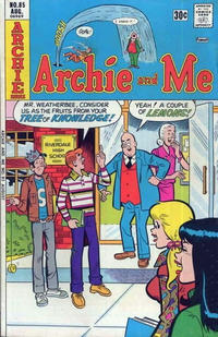 Cover for Archie and Me (Archie, 1964 series) #85