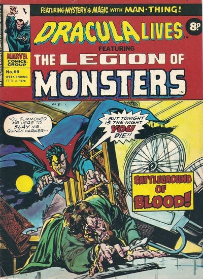 Cover for Dracula Lives (Marvel UK, 1974 series) #69