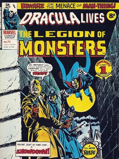 Cover for Dracula Lives (Marvel UK, 1974 series) #73