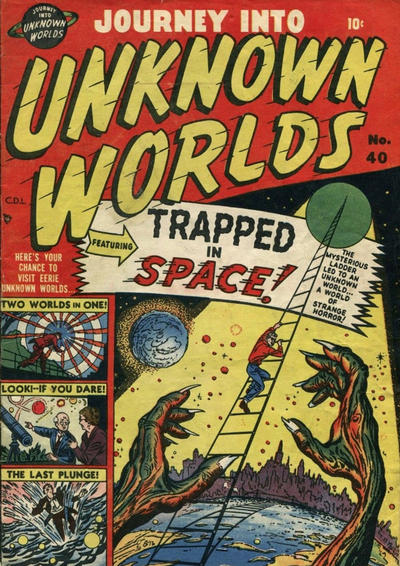 Cover for Journey into Unknown Worlds (Bell Features, 1950 series) #40