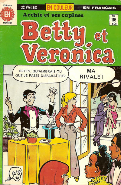 Cover for Betty et Véronica (Editions Héritage, 1971 series) #116