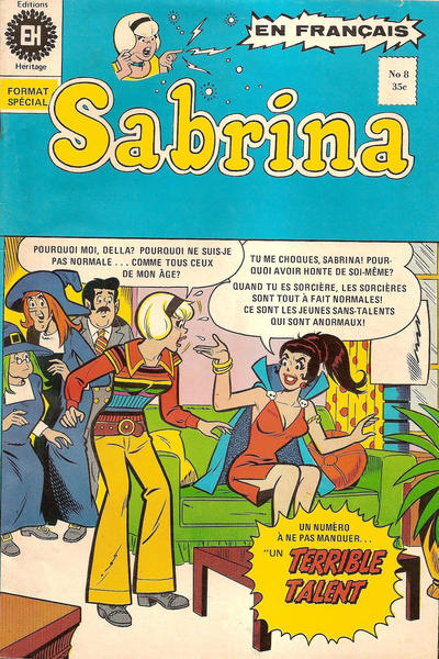 Cover for Sabrina La Jeune Sorcière (Editions Héritage, 1973 series) #8