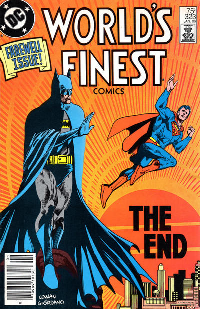 Cover for World's Finest Comics (DC, 1941 series) #323 [Newsstand]