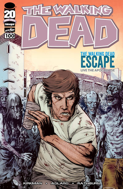 Cover for The Walking Dead (Image, 2003 series) #100 [The Walking Dead Escape - Live the Apocolypse]