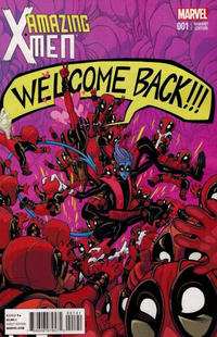 Cover Thumbnail for Amazing X-Men (Marvel, 2014 series) #1 [Tradd Moore Deadpool Variant]