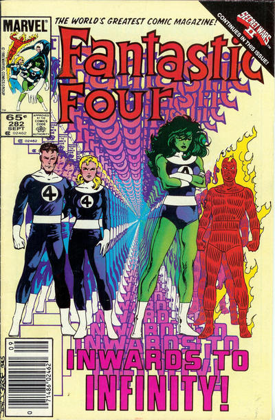Cover for Fantastic Four (Marvel, 1961 series) #282 [Newsstand]