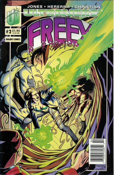Cover for Freex (Malibu, 1993 series) #2 [Newsstand]