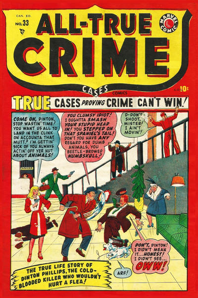 Cover for All True Crime Cases Comics (Bell Features, 1948 series) #33