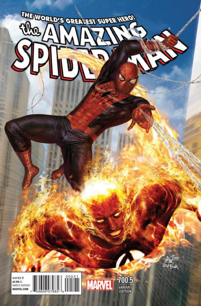 Cover for The Amazing Spider-Man (Marvel, 1999 series) #700.5 [Variant Edition - InHyuk Lee Cover]