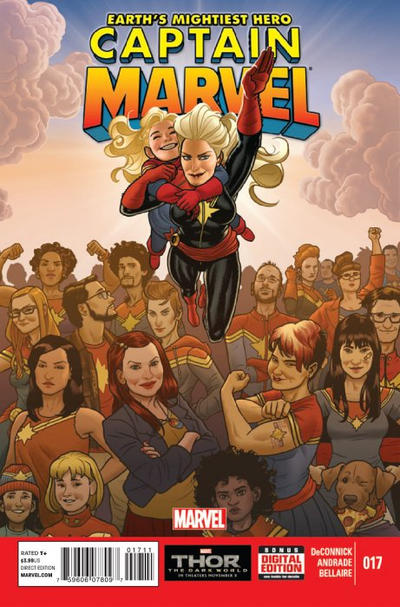Cover for Captain Marvel (Marvel, 2012 series) #17 [Filipe Andrade Cover]