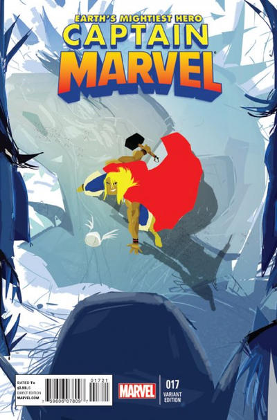 Cover for Captain Marvel (Marvel, 2012 series) #17 [Pascal Campion Variant ]