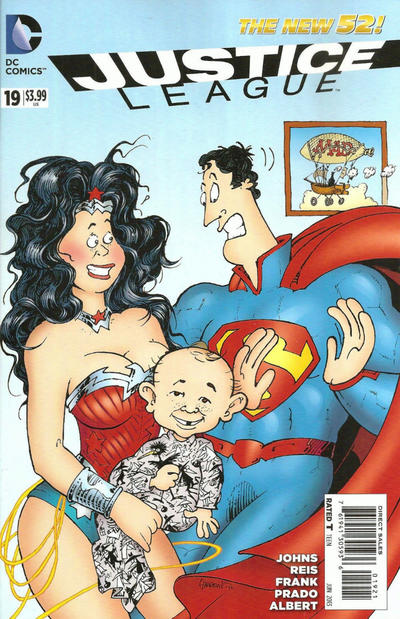 Cover for Justice League (DC, 2011 series) #19 [MAD Magazine Cover]